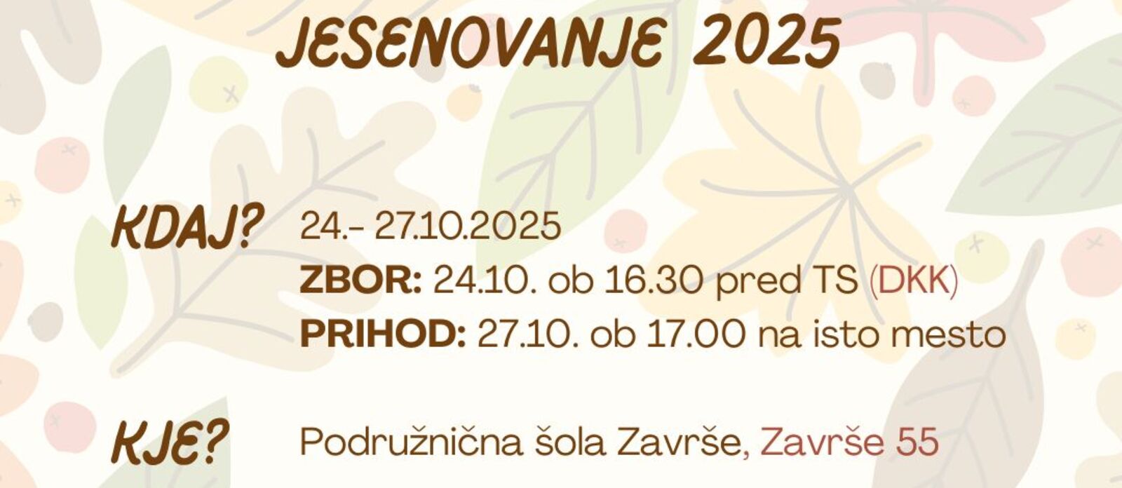 Jesenovanje 2025