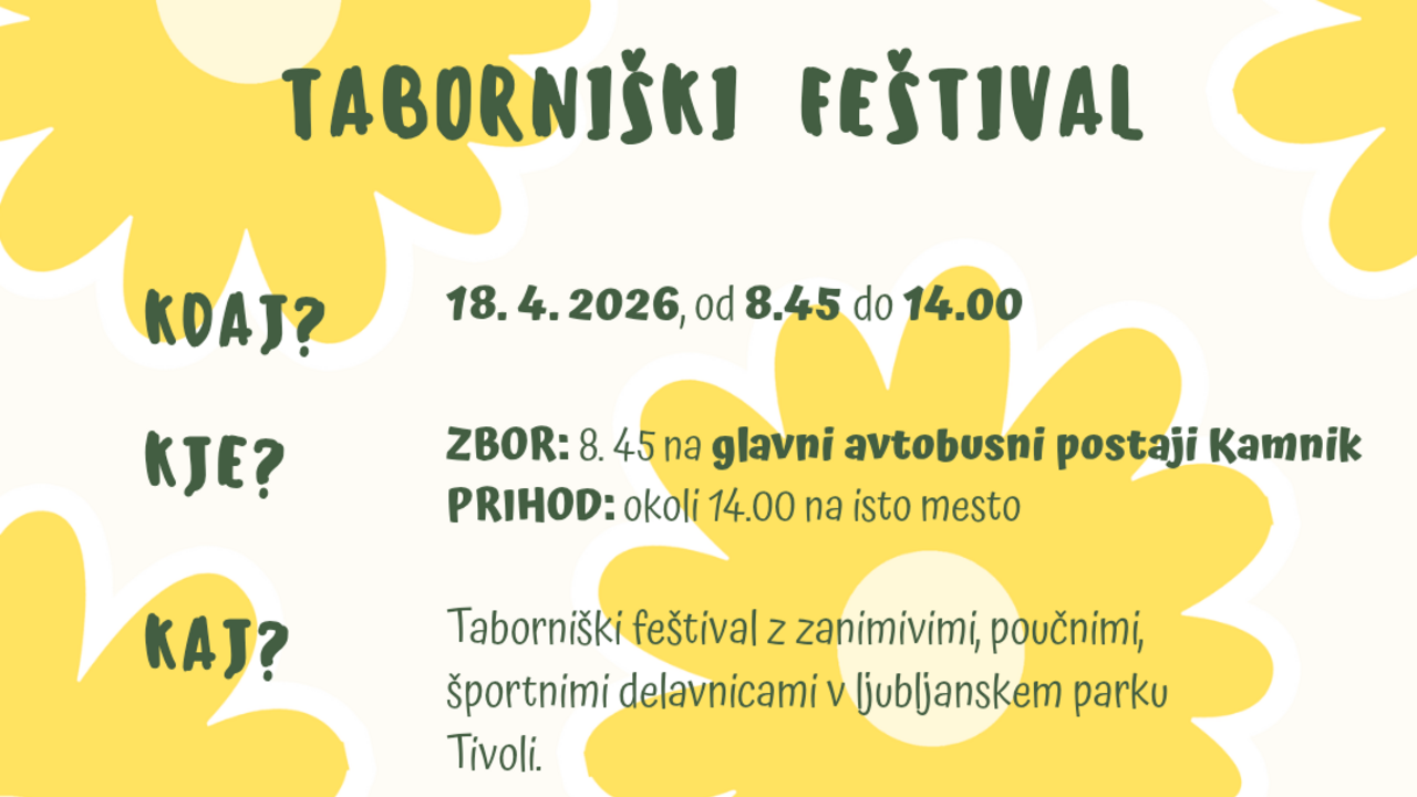 Taborniški feštival 2026